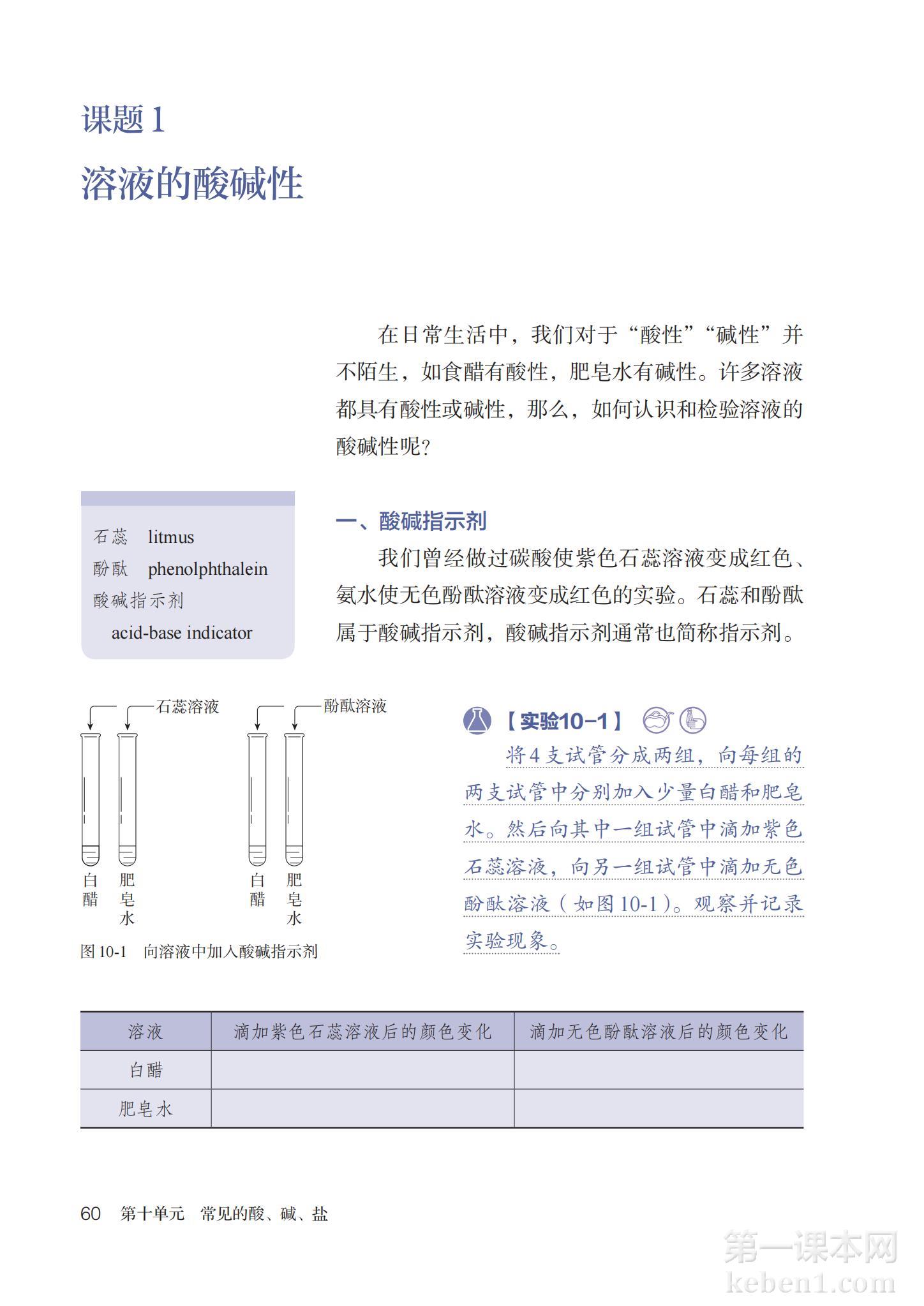 九年级化学下册人教版课本图片