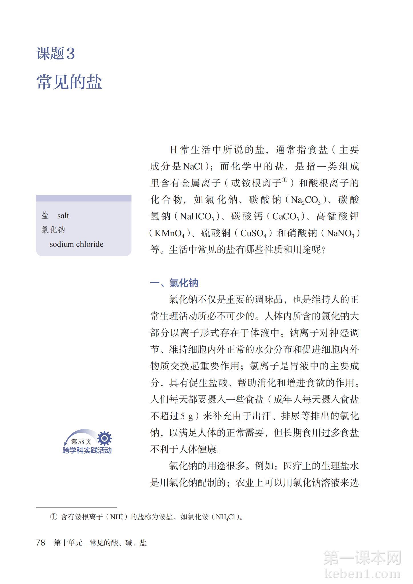 九年级化学下册人教版课本图片