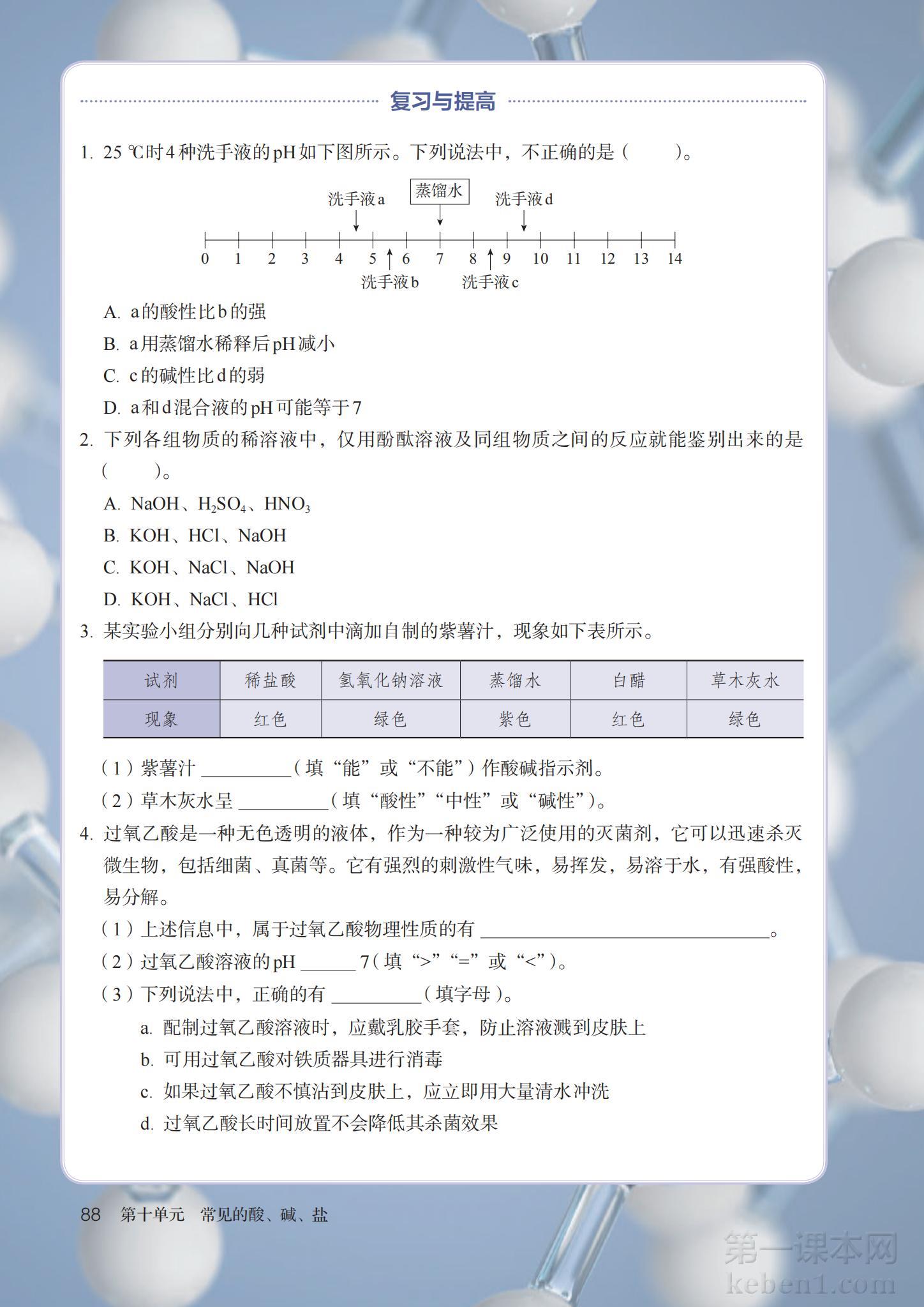 九年级化学下册人教版课本图片