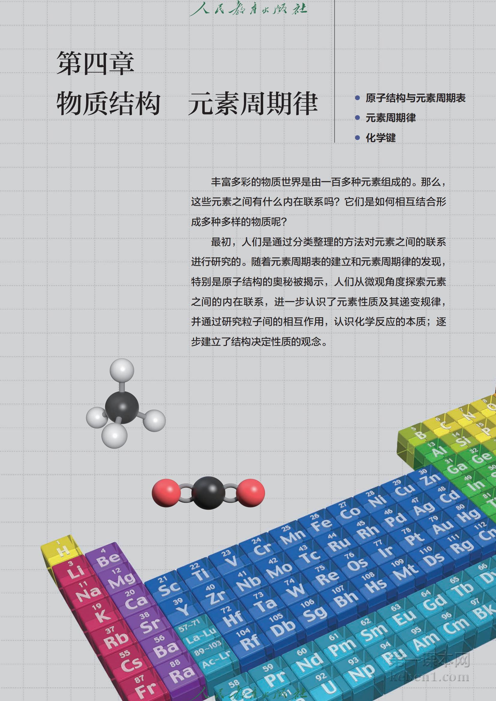 高中化学必修第一册人教版课本图片