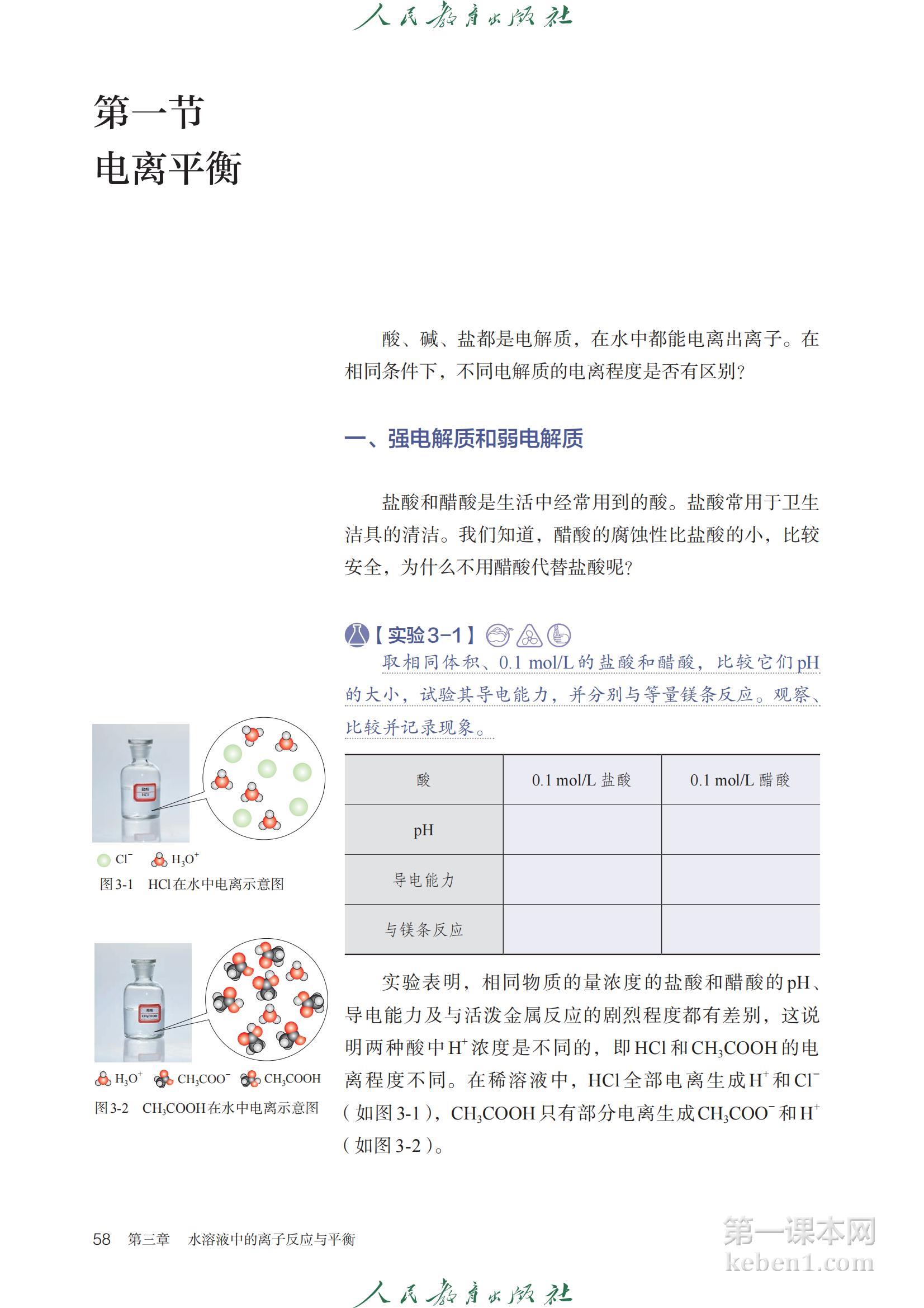 高中化学选修1人教版课本图片