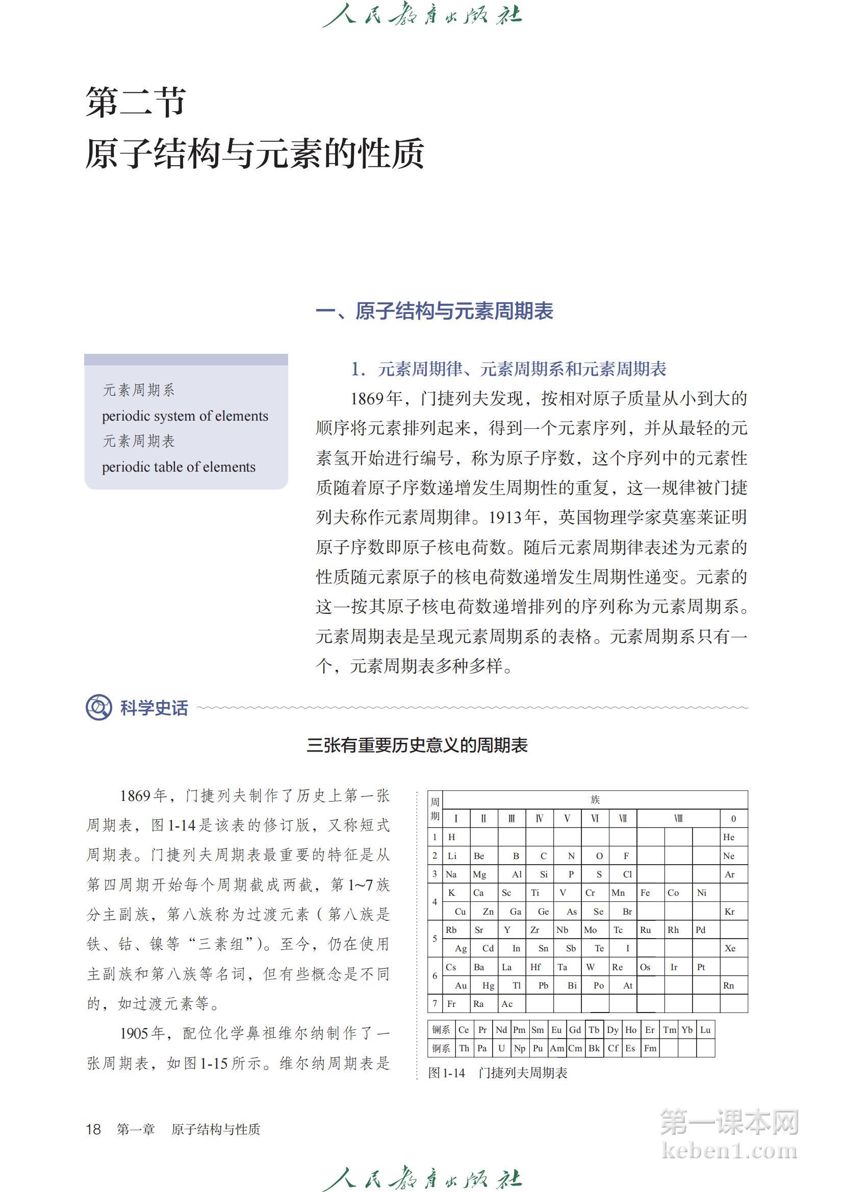 高中化学选修2人教版课本图片
