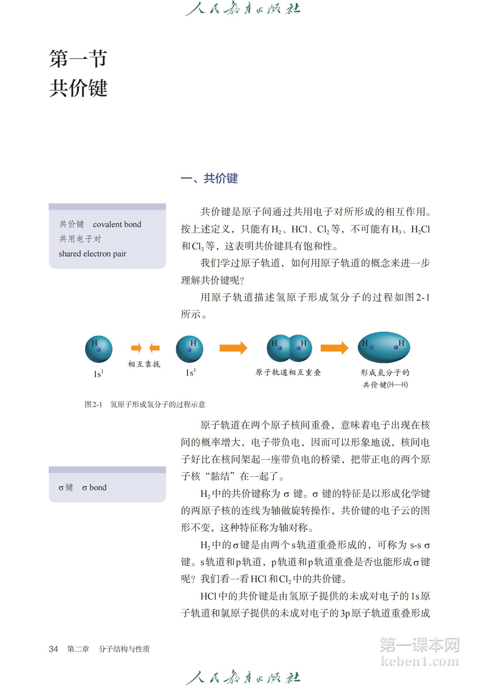 高中化学选修2人教版课本图片