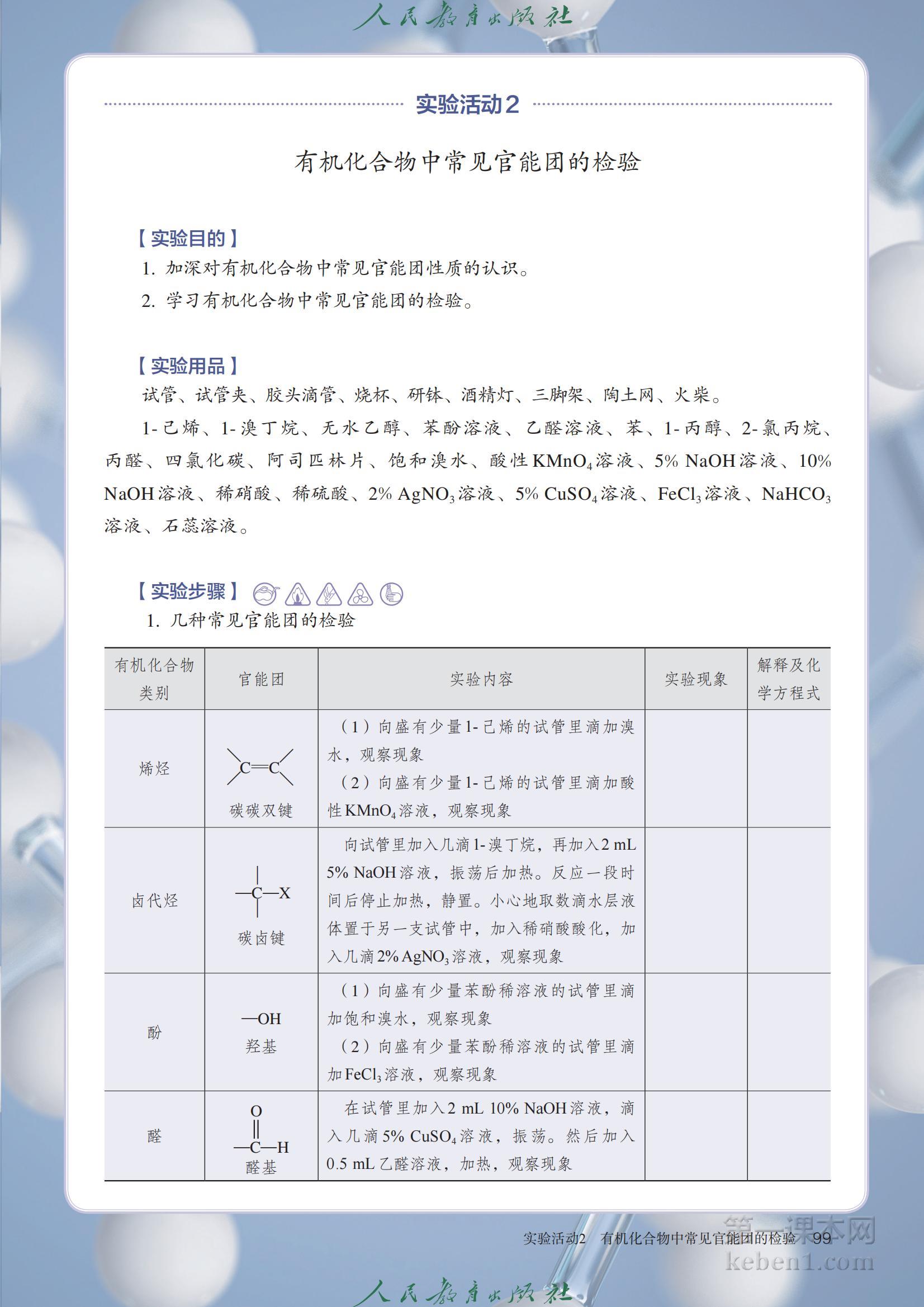 高中化学选修3人教版课本图片