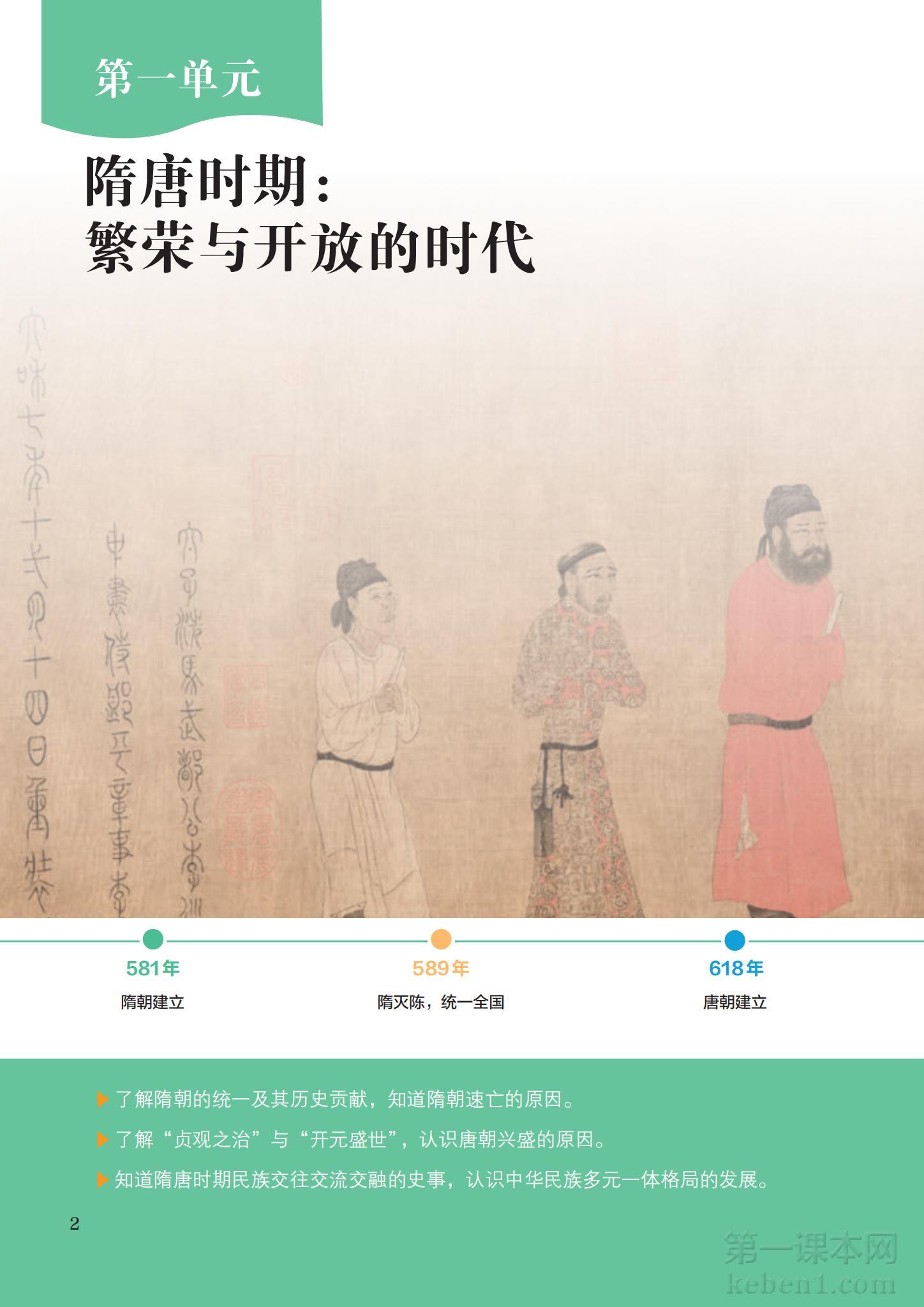 七年级中国历史下册课本图片