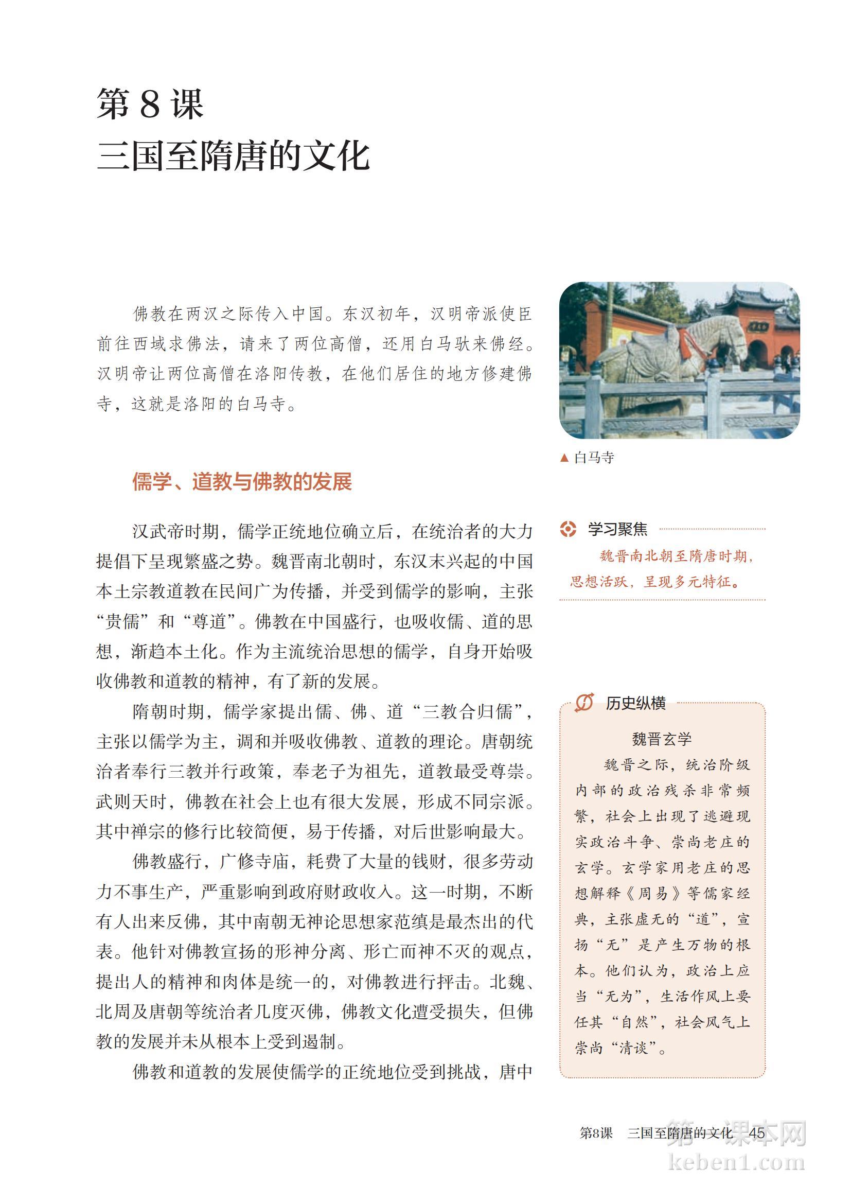 高中历史必修上册课本图片