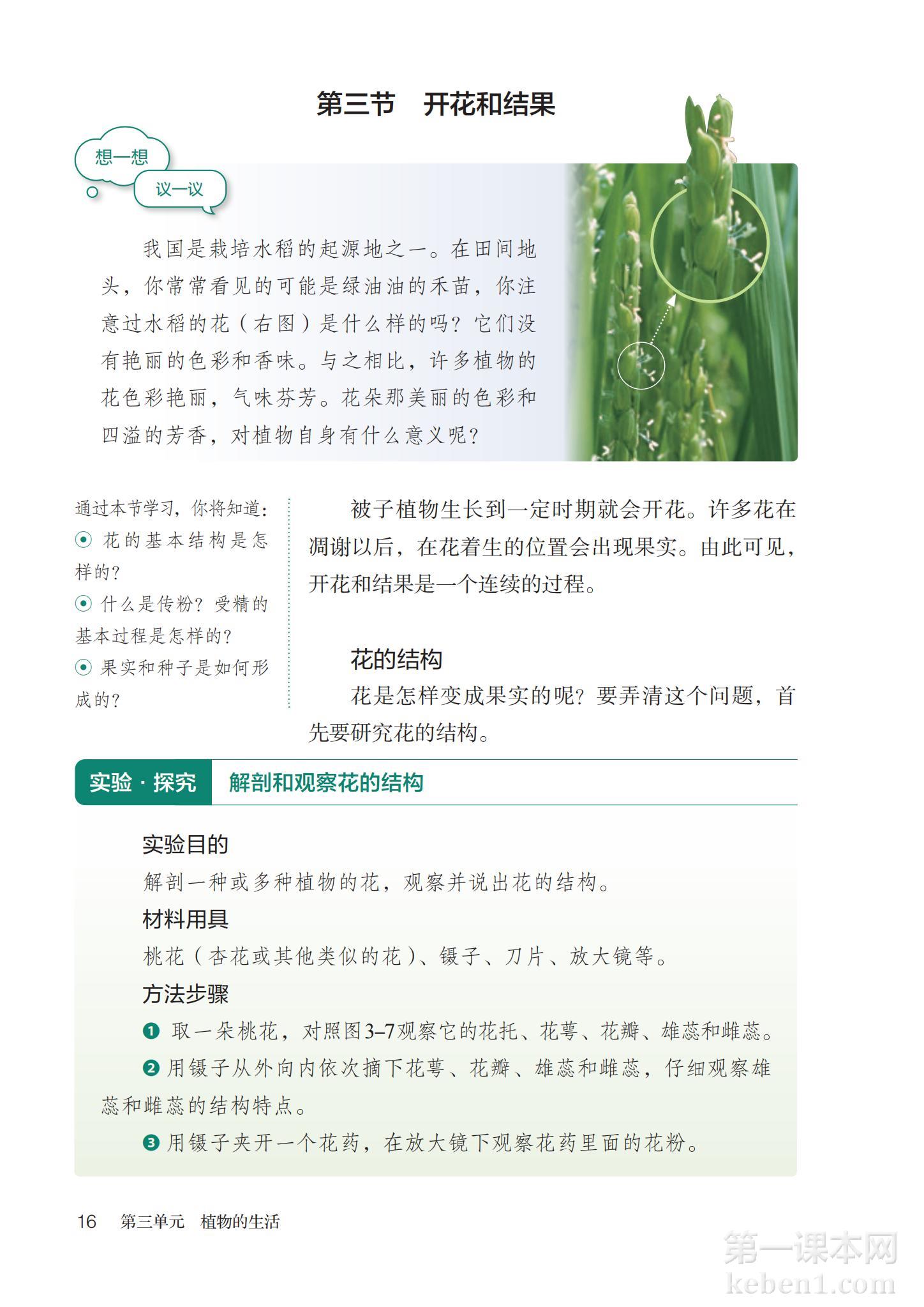七年级生物下册人教版课本图片