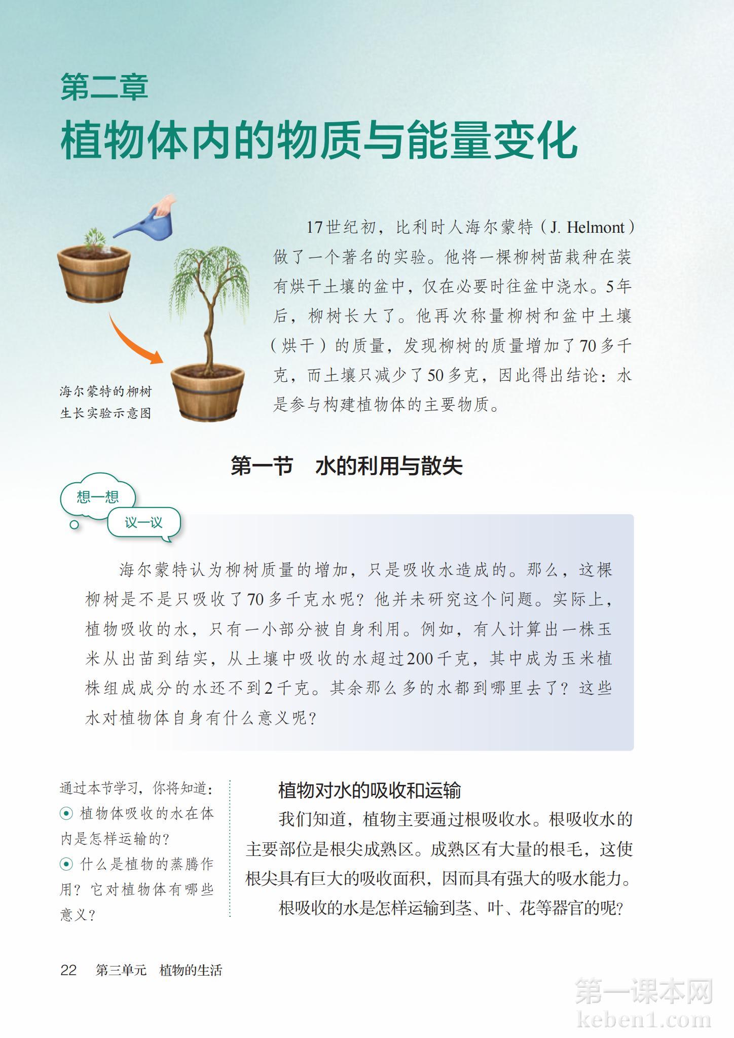 七年级生物下册人教版课本图片