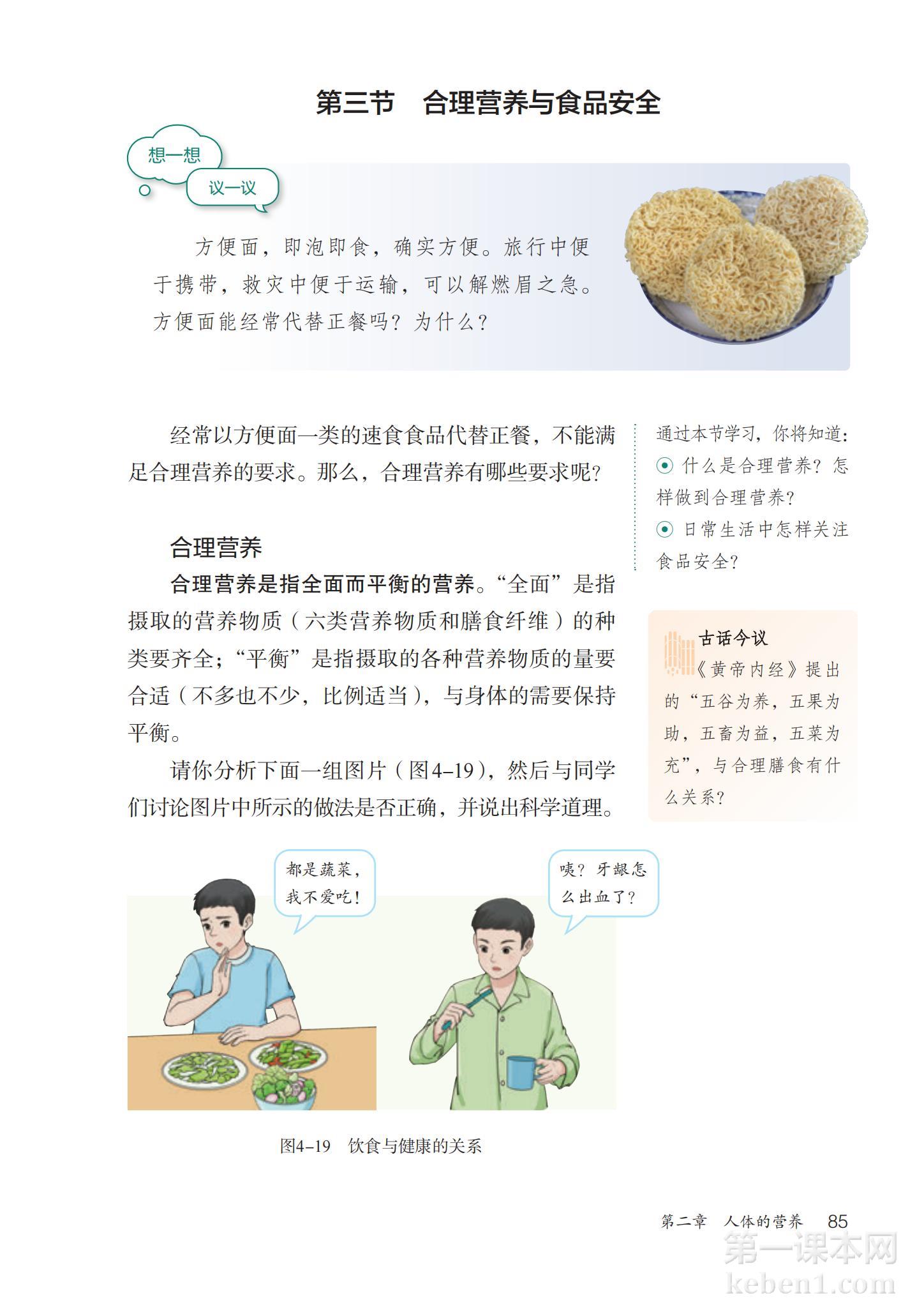 七年级生物下册人教版课本图片