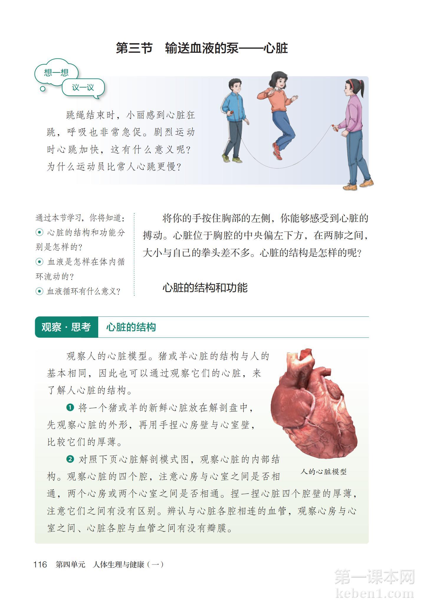 七年级生物下册人教版课本图片