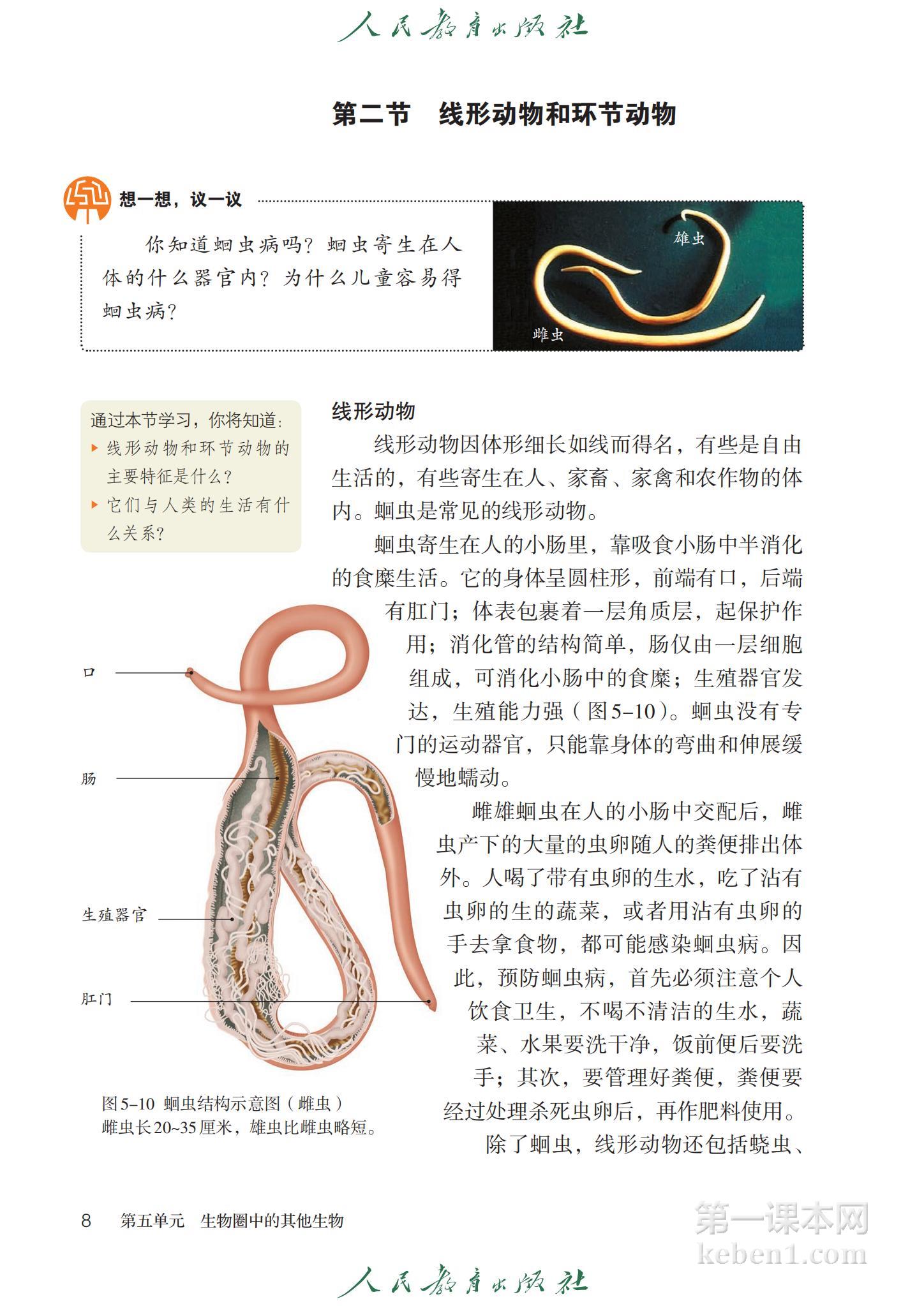 八年级生物上册人教版课本图片