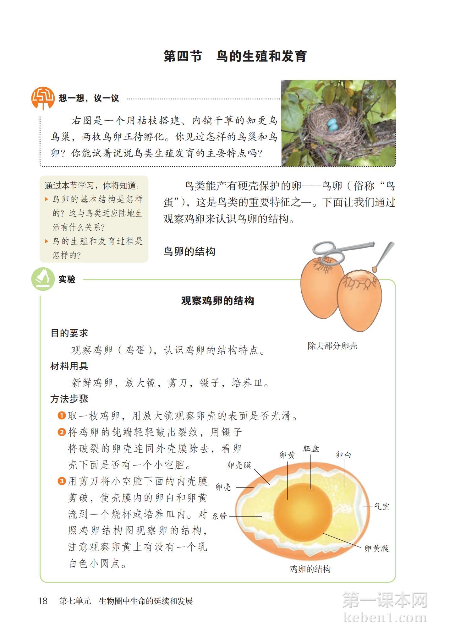 八年级生物下册人教版课本图片