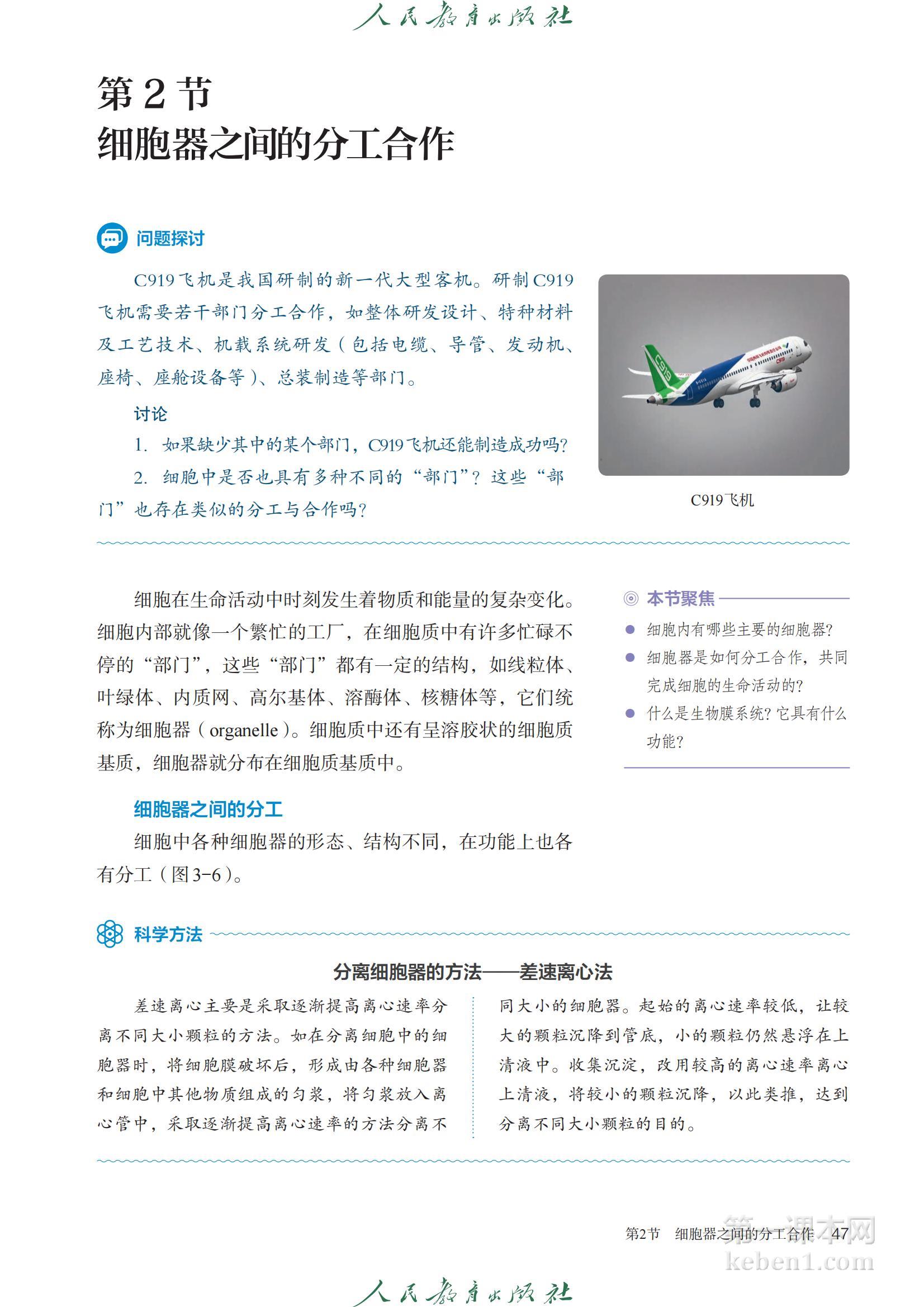 高中生物必修1人教版课本图片