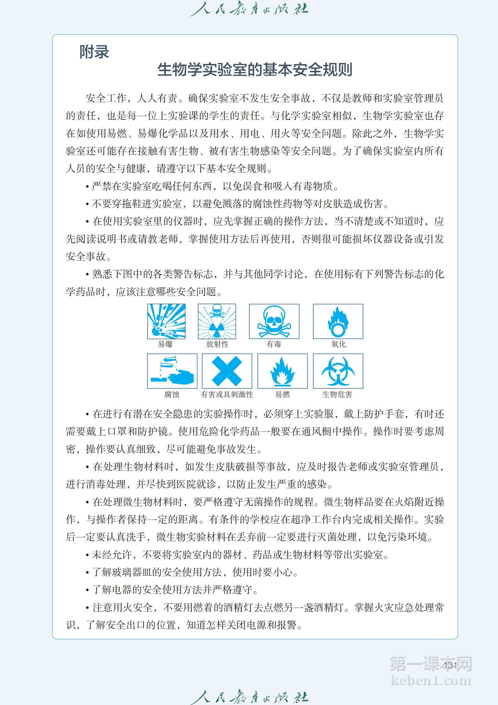 高中生物必修1人教版课本图片