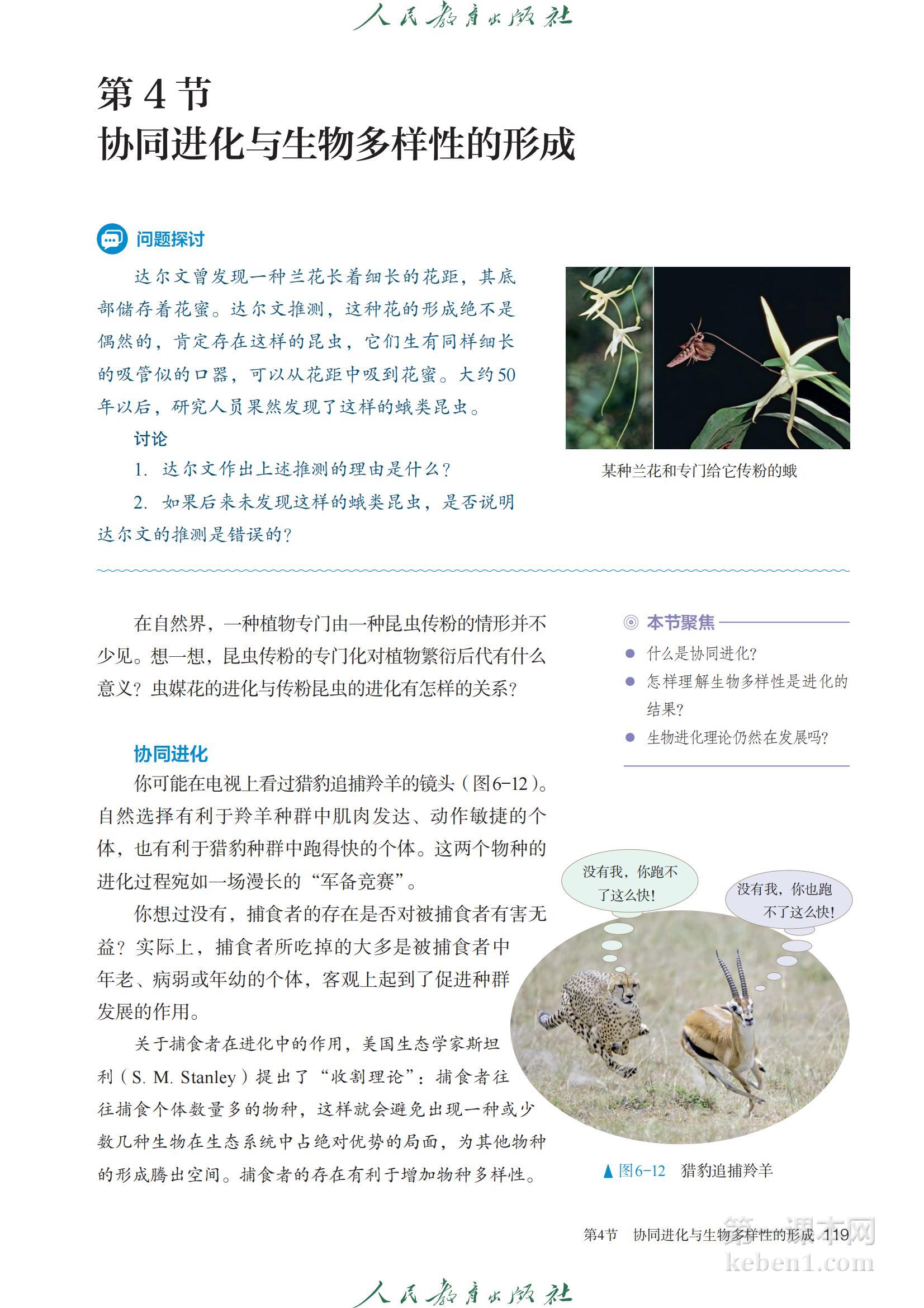 高中生物必修2人教版课本图片