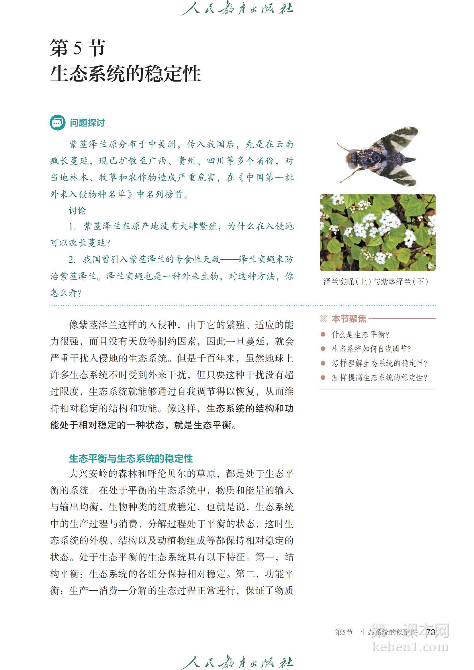 高中生物选修2人教版课本图片
