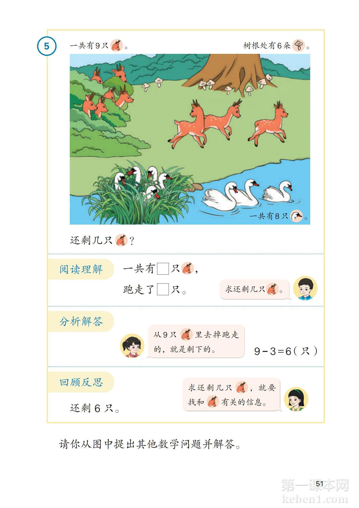 一年级人教版数学上册电子课本