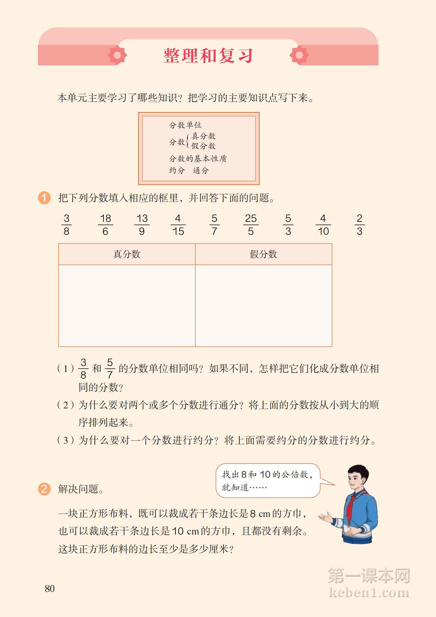 五年级人教版数学下册电子课本