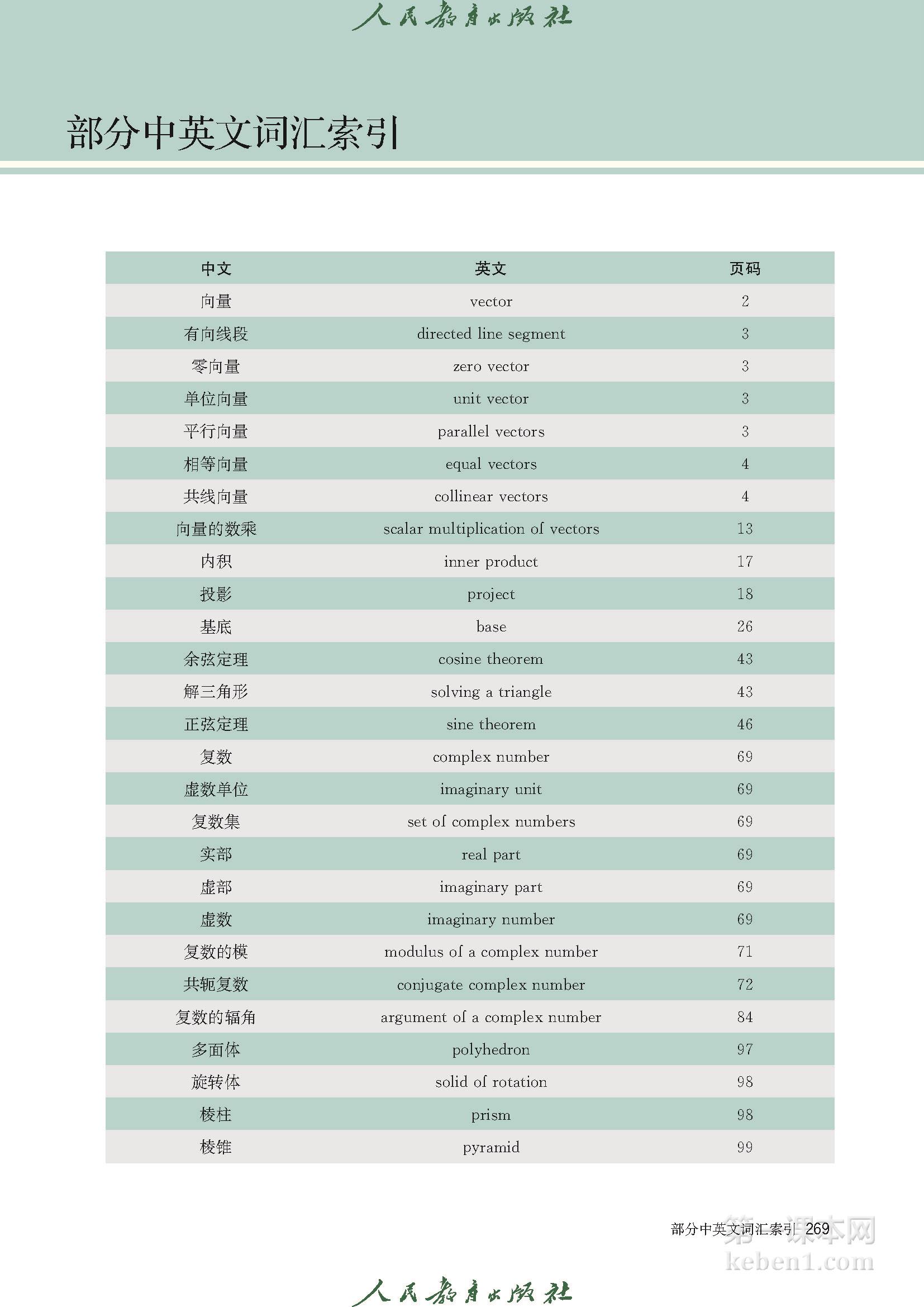 高中数学必修二人教版A版电子课本