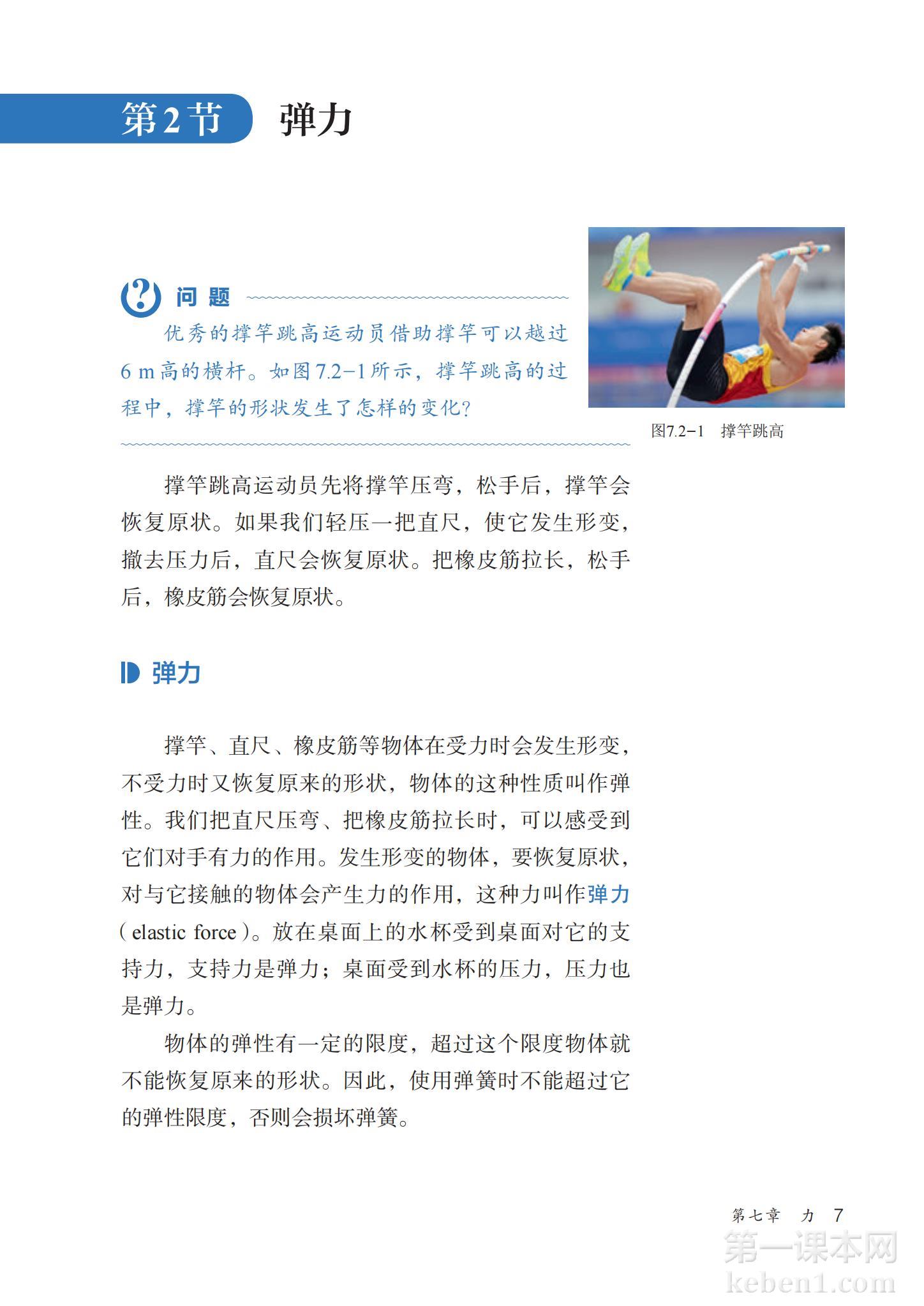 八年级物理下册人教版课本图片
