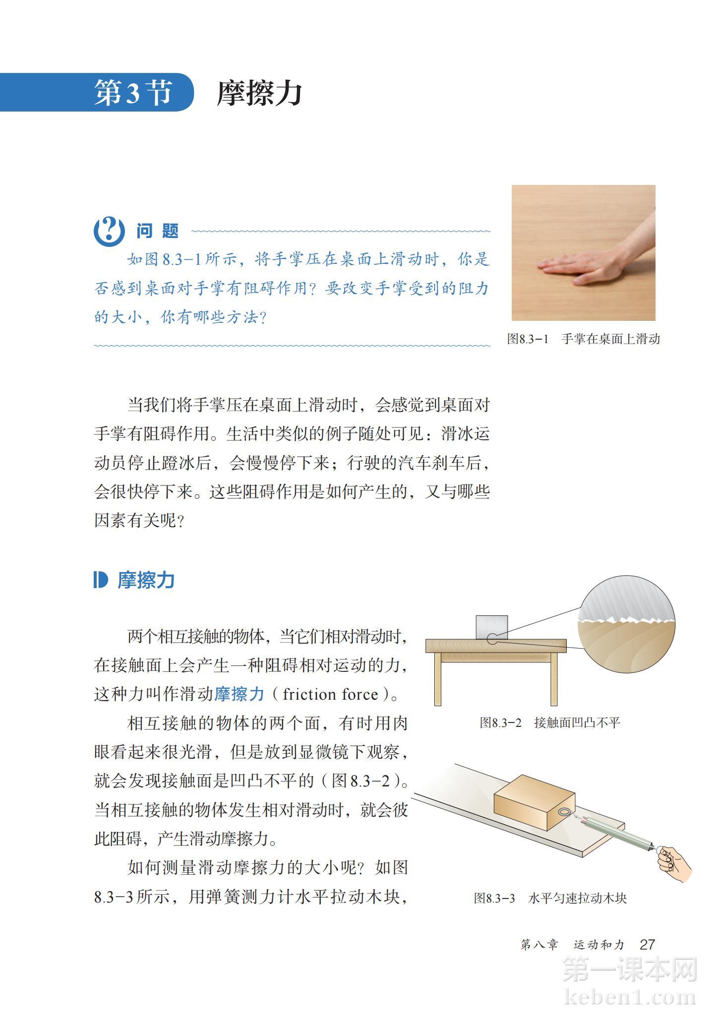 八年级物理下册人教版课本图片
