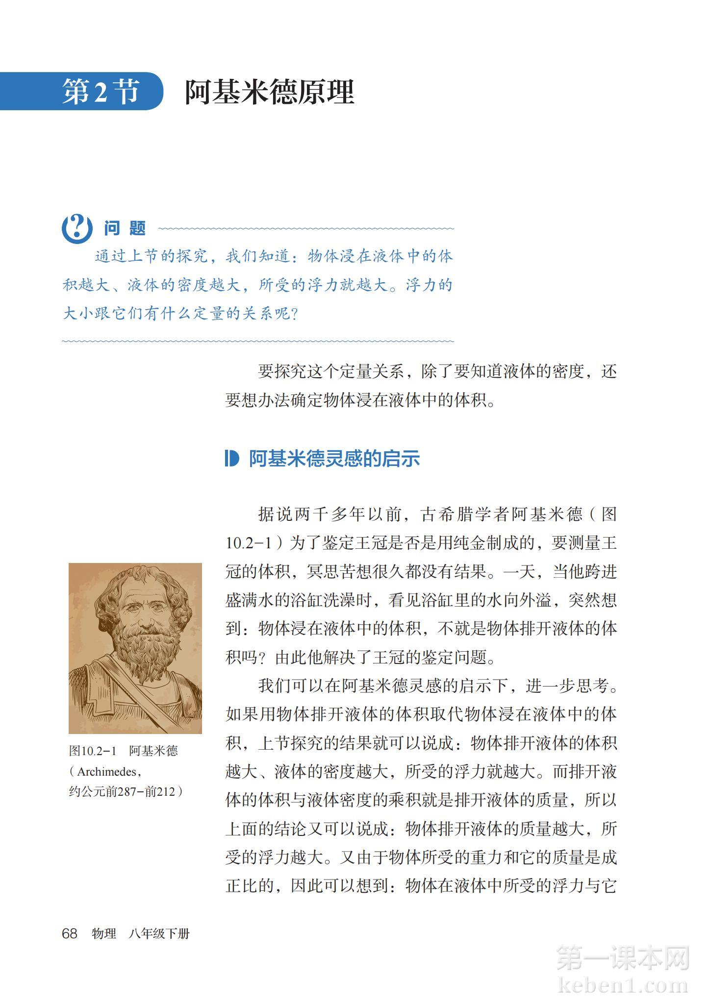 八年级物理下册人教版课本图片