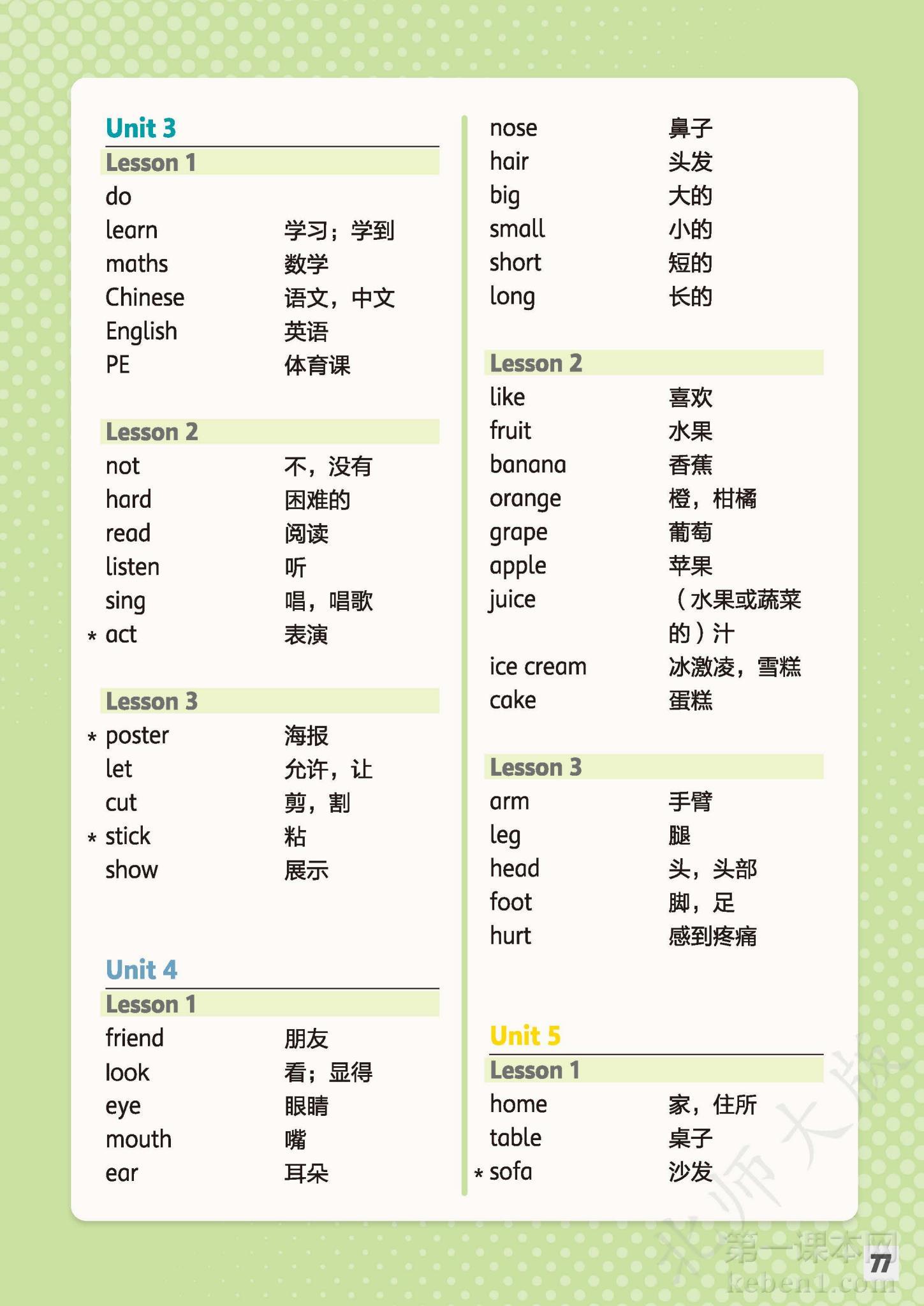 三年级北师大版英语上册电子课本