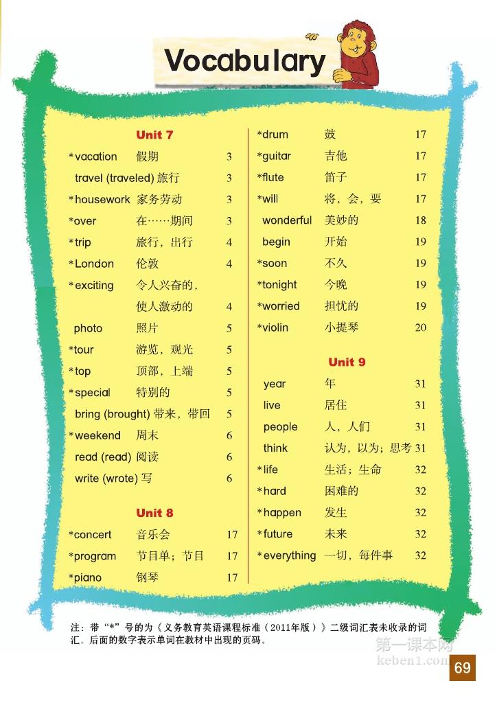 六年级北师大版英语下册电子课本