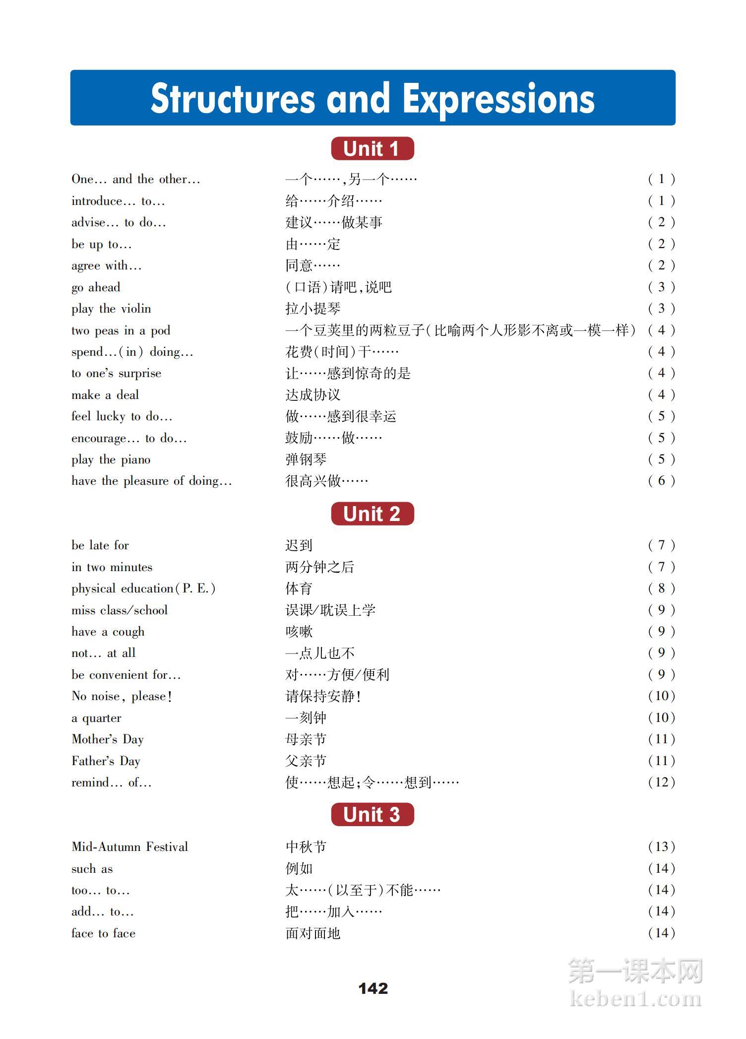 八年级冀教版英语上册课本图片