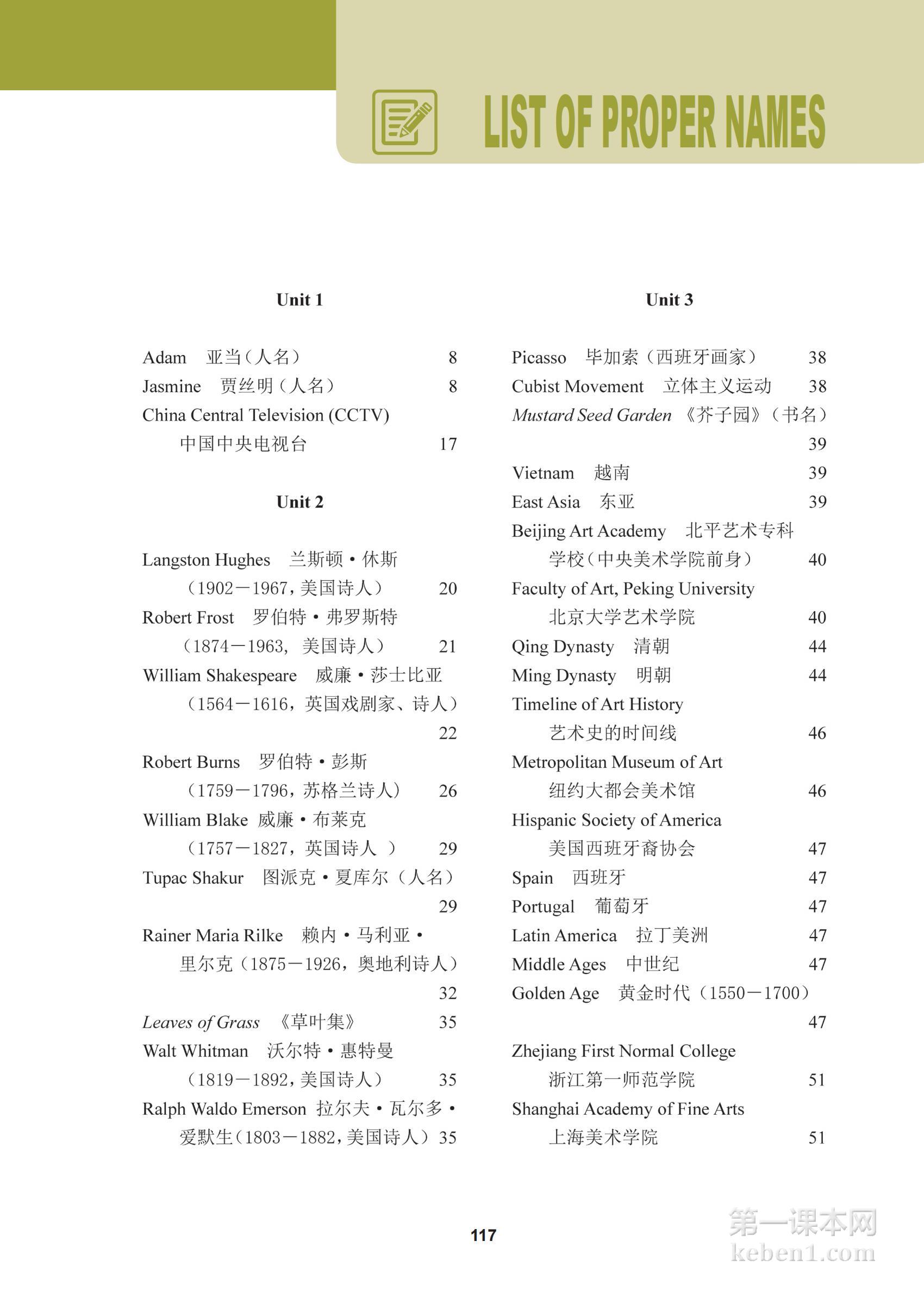 高中冀教版英语选修第四册课本图片