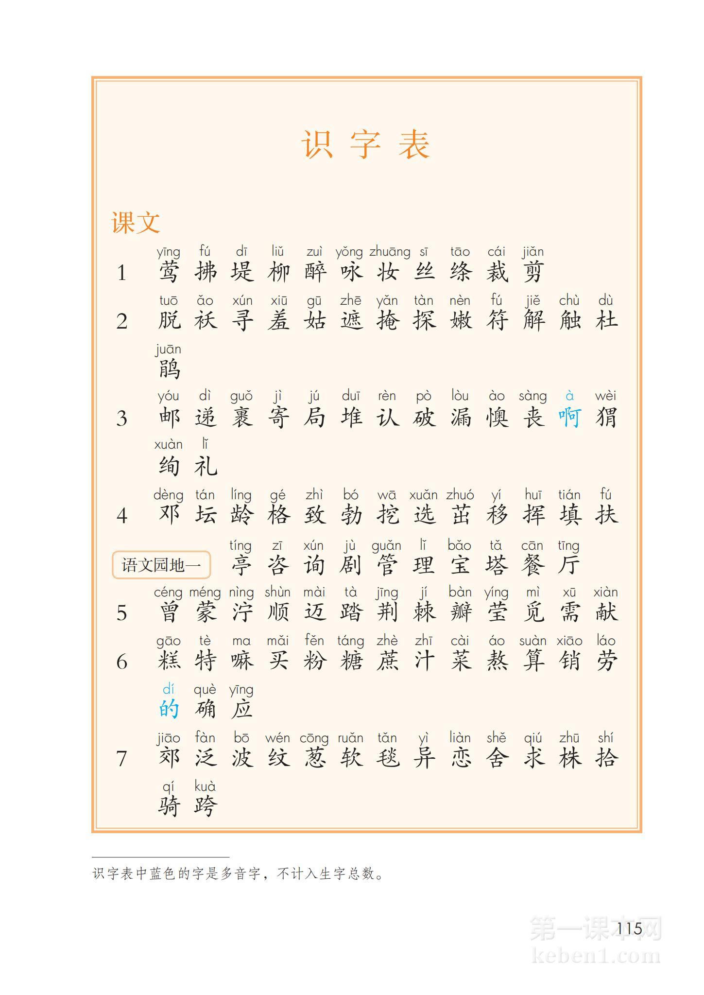 二年级部编版语文下册电子课本